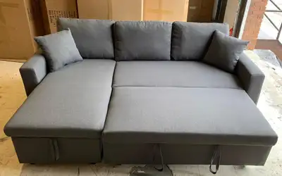Grey Sectional Sofabed Sectional Couch bed, View more