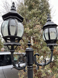3-head Outdoor Lamp Post