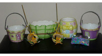 Easter Ceramic Baskets : Wreaths : Bowls : As Shown