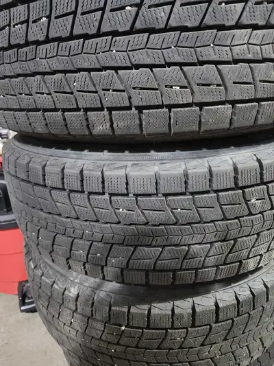 New Dunlop winter tires 225/60/R18 on rims. Came off buick envision. Or willing to trade for 235/50/...