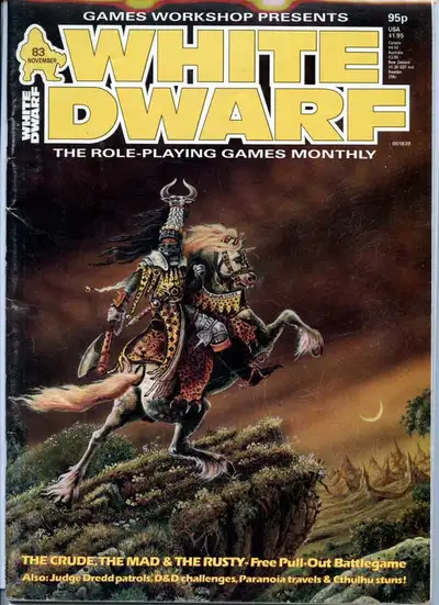White Dwarf Magazine #83 Battlegame AD&D Cthulhu Judge Dredd, View more