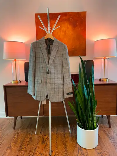 Banana Republic Wool/Cotton Suit Blazer 38R 32/30 Italian Fabric, View more