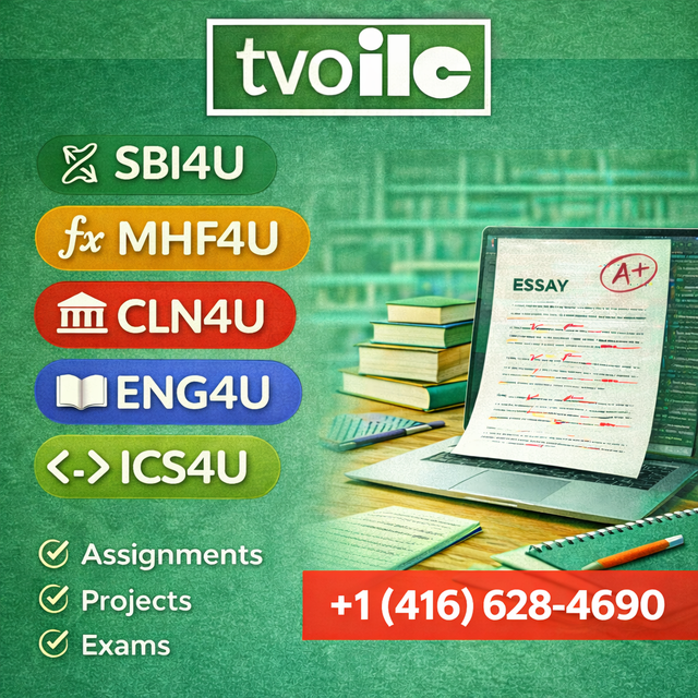 TVO ILC Homework & Exam Help – Assignment Help, Exam, Full Class65342614189442120