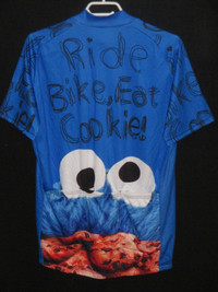NEW RIDE BIKE FOR COOKIE MONSTER CYCLING JERSEY TOP SHIRT MENS L