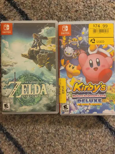 Zelda TOTK + Kirby Return to DreamLand Deluxe , View more