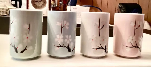 New in box set of 4 Japanese Sakura cups in Kitchen & Dining Wares in Markham / York Region - Image 3