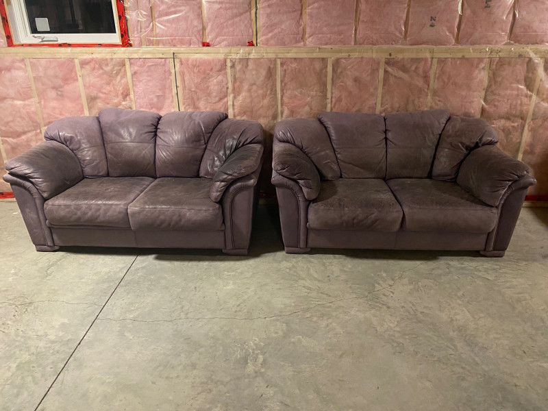 Leather Love Seat Sofa Set Couches & Futons Kawartha Lakes Kijiji