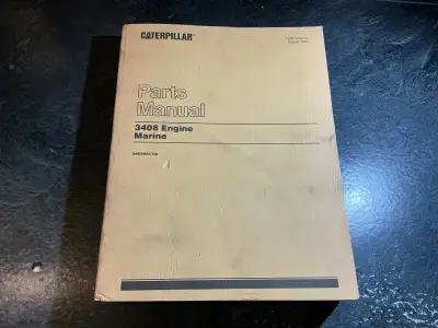 Caterpillar 3408 Marine Diesel Engine Parts Manual S/N 99U4604up, View more