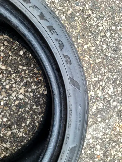 Four Goodyear 235/40R18 Tires off 2020 Honda Civic with a season left. Car is gone so any offer acce...