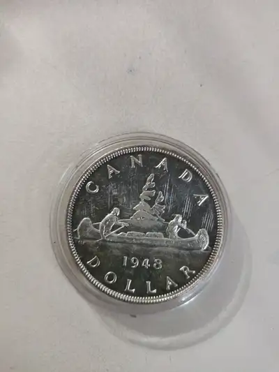 Extremely Rare Uncirculated 1948 Canada Silver $1 Coin, MS 65+, View more