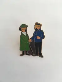 Pin Professeur  Tournesol et captaine Haddock-Tintin Épinglette
