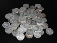 Lot of 50 80% Silver Canadian Silver Dollars