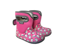 BOGS Infant Pink Penguin Waterproof Insulated Snow Bootin size 7