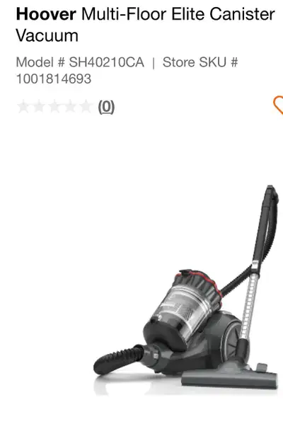 Hoover Multi-Floor Elite Canister Vacuum, View more
