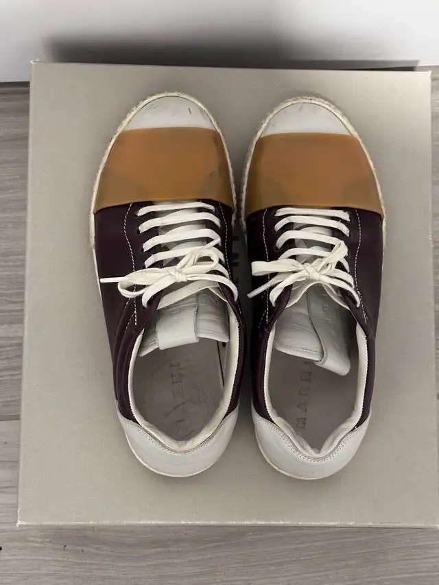 Marni Burgundy/Tan Sneaker Mens Size 43 in Men's in City of Toronto - Image 4