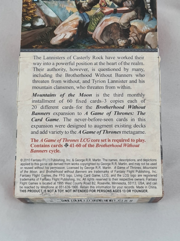 Mountains of the Moon Chapter Pack for Game of Thrones Card Game in Toys & Games in Dartmouth - Image 3