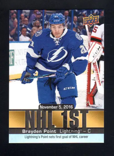 2016-17 Upper Deck NHL First #NF2 Brayden Point RECRUE,ROOKIE,RC, View more