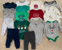 Size 0-3 months onesies and pants