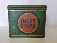Vintage 1940's LUCKY STRIKE Tobacco Tin
