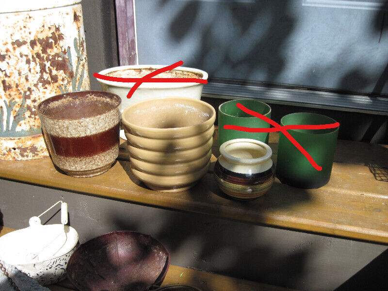 Vintage & New Flower Pots & Decor Plants, Fertilizer & Soil