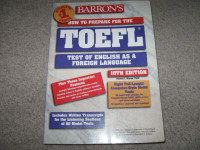 3 TOEFL English Language Study/Test books-Used/Good condition-$5