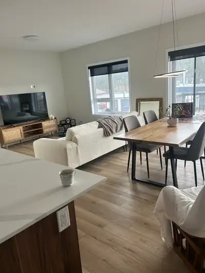 Condo 4 1/2 neuf à louer, Comprend laveuse-sécheuse Frigidaire, cuisinière et Thermopompe tout est n...