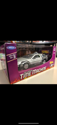 Delorean Time Machine 1:24 back to the future welly model car