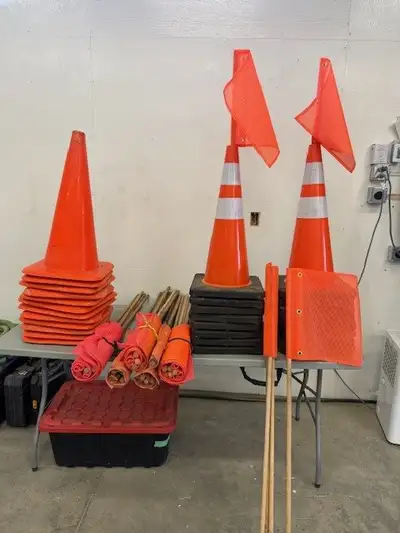 Qty 28, Weighted Safety Traffic Cones 28 inches high. $12.00 ea = $336.00. Costs more than $40.00 ea...