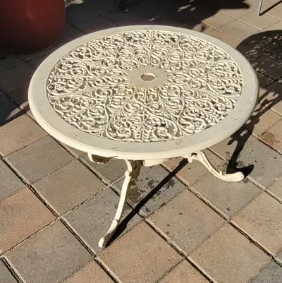 Round Aluminum Patio Coffee Table, View more