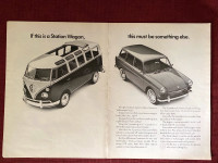 1966 Volkswagen Station Wagon/Squareback  2-Page Original Ad