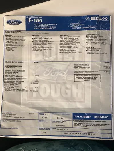 1 driver unit. It was my company truck, then bought it out in 2020. Michelin Defender tires 80%, new...