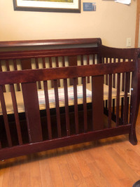 Solid wood baby crib for sale