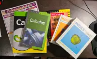 Calculus, other math, and physics books
