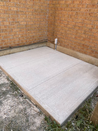 Top Quality Stamped & Broom Finish Concrete Pads, Walkways &More