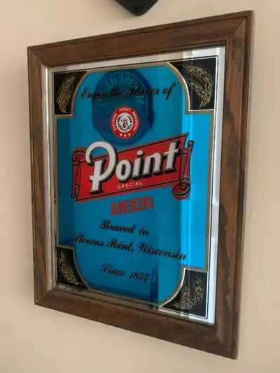 Vintage Point Special Beer bar mirror sign excellent condition, View more