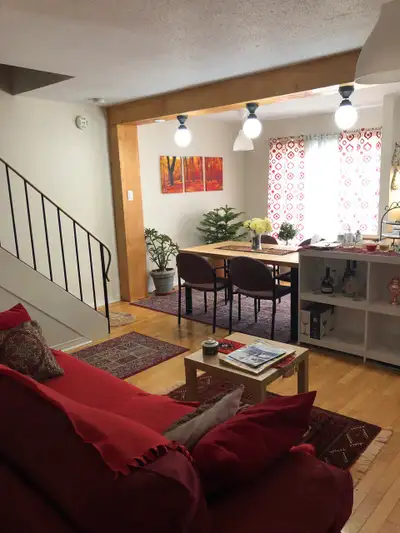 a furnished room on the second floor with shared kitchen at the first floor and shared Bathroom seco...
