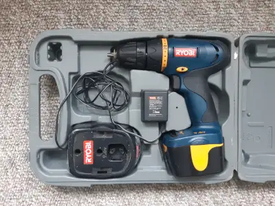 Ryobi 9.6V Cordless Drill - Weak Battery, View more
