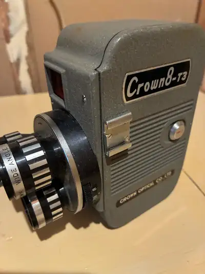 crown 8-t3 vintage movie camera 1960s, View more
