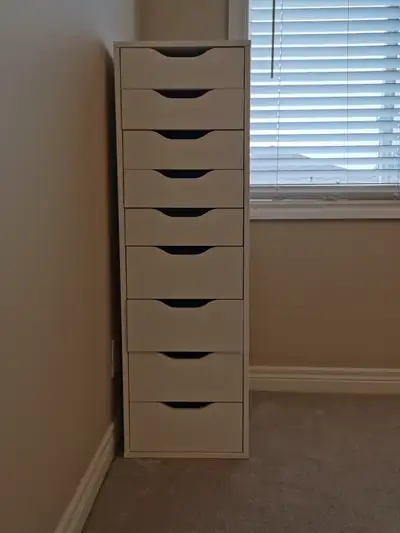 •	Ikea 9-Drawer White Cabinet, View more