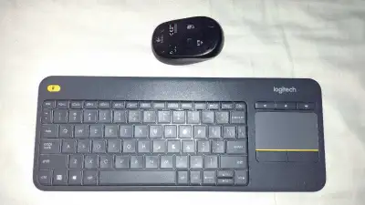 $35 for Both (Used) Logitech K400+ Wireless Keyboard with built in Touchpad - Top Rated Home Enterta...