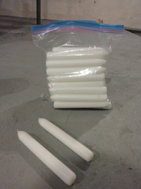 White Taper Candles - 6.5"