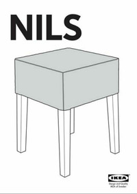 IKEA Nils Stool, White