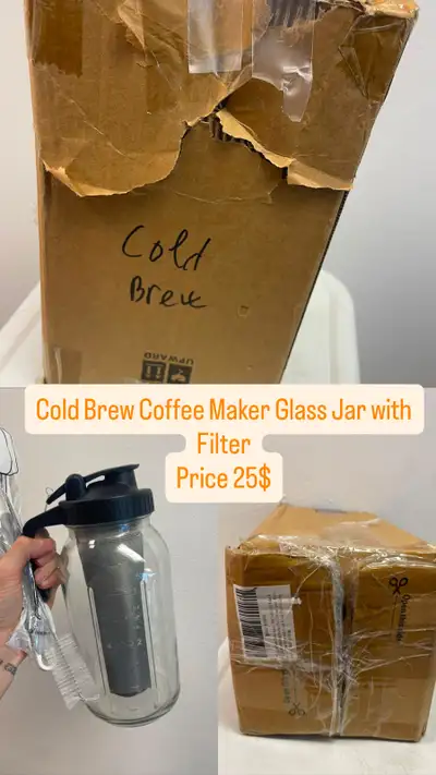 Cold Brew Coffee Maker Glass Jar with Filter, View more