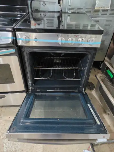 GE 24" Stainless Steel Slide-in Electric Glass Top Stove Oven, View more