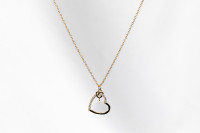 Hollow Double Heart Necklace