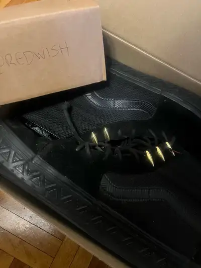 Men's Size 13 Exclusive Black Panther Vans - Gift Set - Marvel x, View more