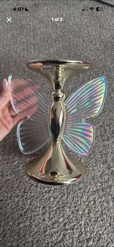 Butterfly candle holder, View more