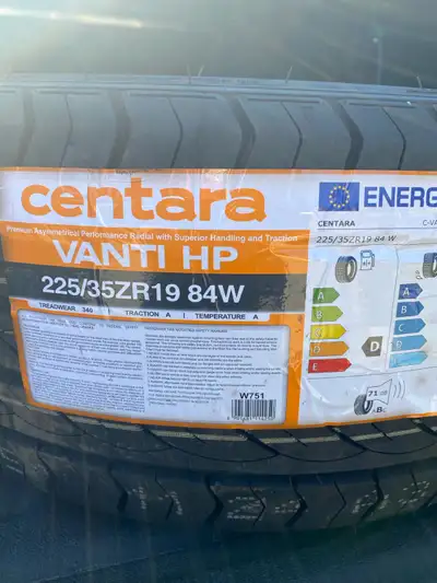 Size 225 35 ZR 19 in brand new condition! Two only and price is for both!