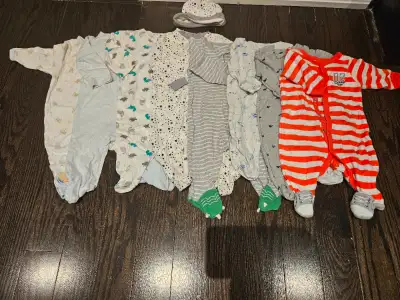 Baby sleepers lot (size 0-3 months), View more