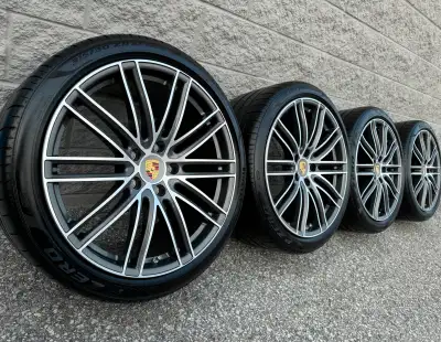 Pirelli PZero PZ4 *N0 Rated* Summer Tires and original 21 inch Porsche Panamera Staggered "911 Turbo...
